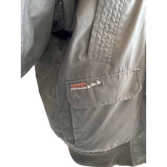 Canada Goose Parka Jacket Women's Small Bomber Hood Down Full Zip Chilliwack - Picture 12 of 16